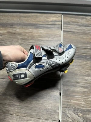 Sidi Cycling Shoes Size 38 Women Silver Cleats - Image 1 of 4