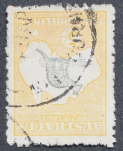 Australien 1915 Fünf Schilling Känguru umgekehrtes Wasserzeichen SG 30w gebraucht - Bild 1 von 1