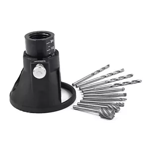 Rotary Multi Tool Cutting Guide HSS Router Drill Bits Attachment Kit for Dremel - Picture 1 of 16