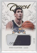 2012-13 Panini Crusade Quest Memorabilia Prime /25 Enes Kanter #25 Rookie RC