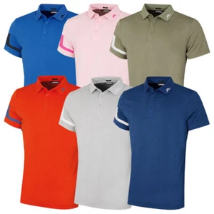J.Lindeberg Herren Heide normale Passform 4-Wege Stretch Golf Poloshirt 37 % RABATT UVP - Bild 1 von 25