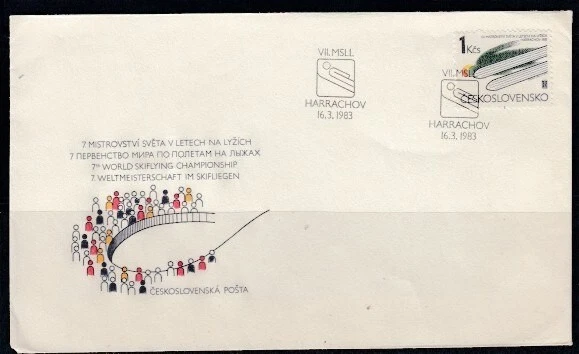 CZECHOSLOVAKIA 7th World Ski Flying Championships, Harrachov FIRST DAY COVER - Image 1 of 1