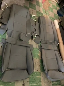 BMW E60 545i 550i 530xi FRONT SEAT KIT SET 02-06 GERMAN VINYL UPHOLSTERY KIT NEW - Picture 1 of 5
