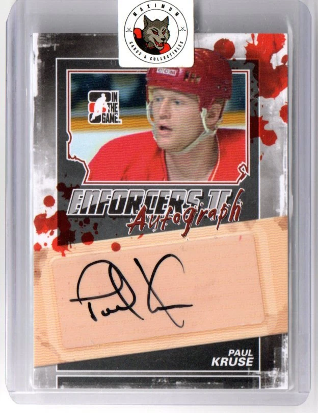 13/14 ITG Enforcers II Autograph #A-PK Paul Kruse [Calgary Flames] - Image 1 of 1