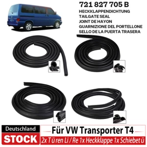 2x Türen Li / Re 1x Heckklappe 1x Schiebetür 4x für VW T4 Kasten Dichtungssatz - Bild 1 von 15