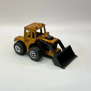 Matchbox Shovel Nose Tractor 75 Challenge Series GOLD Body Mint - Picture 1 of 5