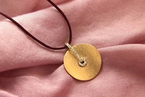 Ciondolo Vendorafa in oro rosa 18 Kt  con diamanti - Picture 1 of 3