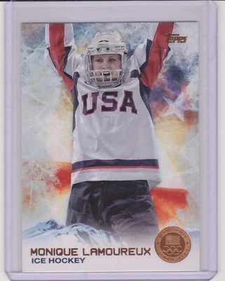 2014 TOPPS OLYMPIC MONIQUE LAMOUREUX BRONZE CARD #54 ~ HOCKEY ~ MULTIPLES - Image 1 of 2