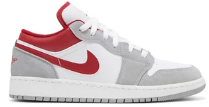 Air Jordan 1 Low SE GS Light Smoke Grey Gym Red DM0589-016 SIZE 4Y - 6Y - Picture 1 of 1