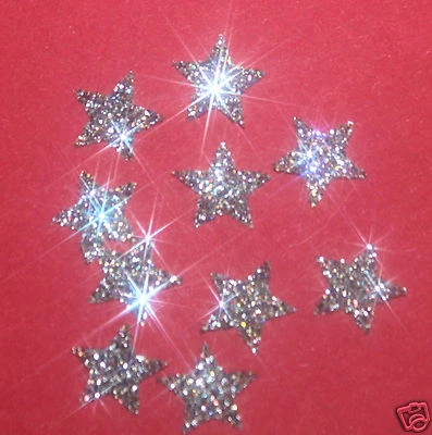 SAFIRMES 30 étoiles MULTICOLOR 1cmFlex thermocollant GLITTER MULTICOLOR hotfix