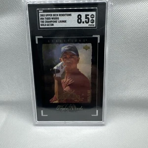 2003 Upper Deck Renditions Tiger Woods The Champions Lounge Gold #84 - Picture 1 of 2