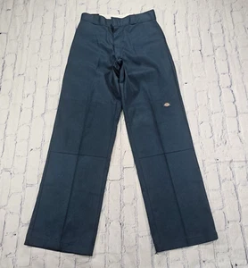 Dickies MENS SIZE 28X32 Work Pants Twill Loose Fit Pockets Green Double Knee - Picture 1 of 12