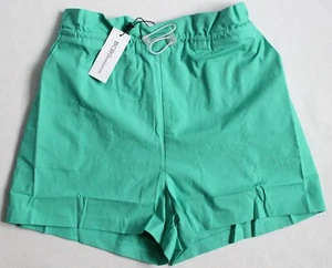 BCBGeneration Womens Size S or M Pull On Paperbag Shorts Jade Green - Picture 1 of 7