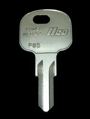 PG5 PEUGEOT 505 Trunk Glove Box Secondary KEY BLANK "E" Code 1985-1991 505 X148 - Image 1 of 3