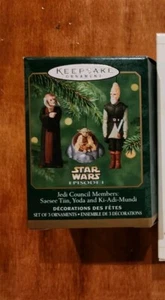 Star Wars Hallmark Ornaments Miniatures Jedi Council Members  - Picture 1 of 2