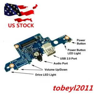 856808-001 USB PCBA Audio Power Button Board HP 15-aq267cl 15-aq273cl 15-aq292cl - Picture 1 of 4