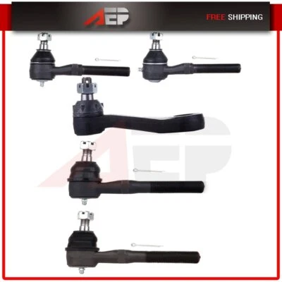 5 Pcs Fit  For 1997-2002 Ford Expedition New Front Tie Rod End Suspension Kit - Image 1 of 4