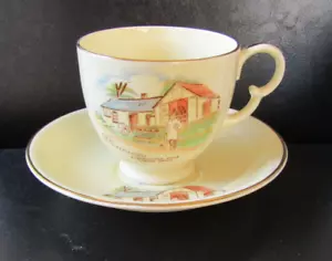 Crown Devon Fielding's R Rennison Blacksmith Shop Gretna Green Cup & Saucer - Picture 1 of 11