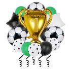 15pcs Foil Soccer Championship Trophy Decorations Birthday  Wedding Anniversary