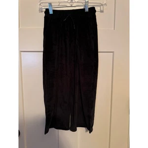 Black Slit Bottom Pants - Girls XS with Pockets - Picture 1 of 5