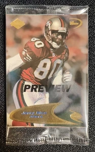 1998 Collectors Edge Sealed 3 Card Preview Pack Jerry Rice back Warren Moon Prom - Bild 1 von 2