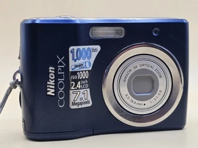 Nikon COOLPIX L14 7.1 MP Digital Camera - Blue Tested Working - Image 1 of 4