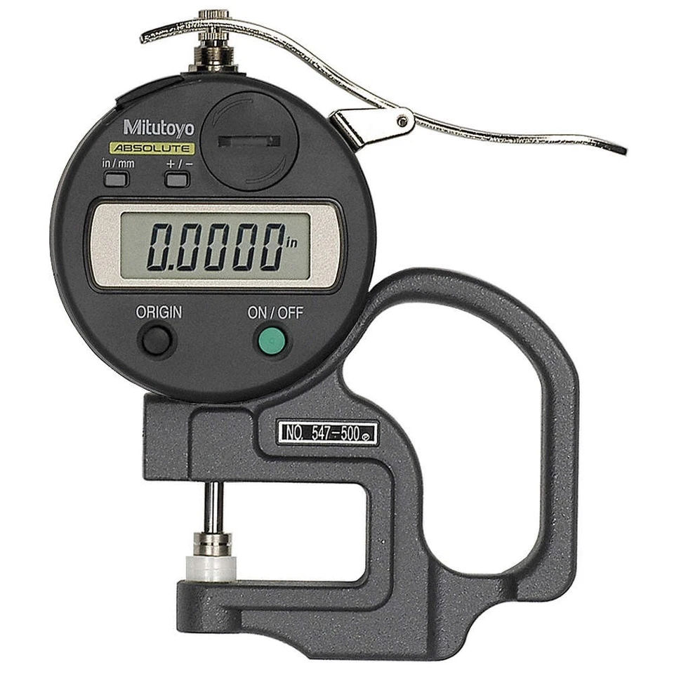 MITUTOYO 547-500S Digital Thickness Gauge,Acc +/-0.001 in 4CGW4 - Image 1 of 1
