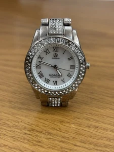 Morgan Collection Ladies' Diamond Watch M878D Silver Tone Bracelet Women's 907 - Picture 1 of 4