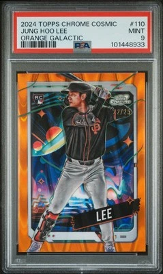 2024 Topps Cosmic Chrome  Jung Hoo Lee Orange Galactic RC #’d /25 SF Giants - Image 1 of 3