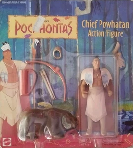 Disney Pocahontas Chief Powhatan Action Figure Mattel 1995 Vintage - Imagen 1 de 6