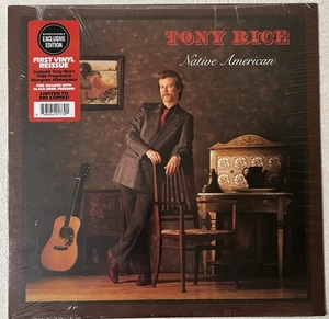 TONY RICE NATIVE AMERICAN LP 2024 REISSUE FIRE ORANGE BLACK SWIRL 300 COPIES - Foto 1 di 7