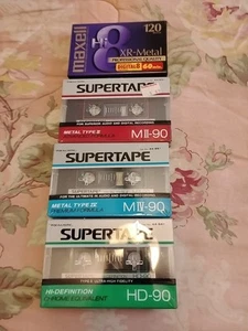 3xREALISTICO SUPERTAPE MII-90+IV90+HD90 NASTRO CASSETTA SIGILLATO+1xMaxell 120 - Foto 1 di 5