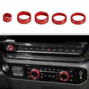 Center Console Switch Knob Cover For Holden Silverado Alloy AC Knobs Button Trim - Picture 1 of 14