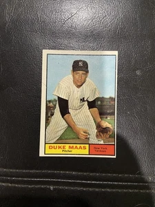 1961 Topps Baseball Duke Maas New York Yankees #387 NRMT Combined Shipping - Picture 1 of 2