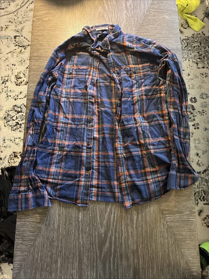 Camisa Ezekiel Para Hombres Grande M Franela a Cuadros Manga Larga Informal Abotonada Foto 1 de 4