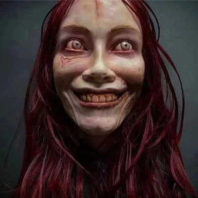 Halloween Evil Dead Cosplay Mask Horror Ellie Headgear Full Latex  Killer Hel - Image 1 of 4