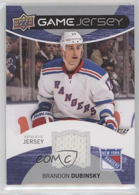 2012-13 Upper Deck Game Jersey Brandon Dubinsky #GJ-DU - Image 1 of 2