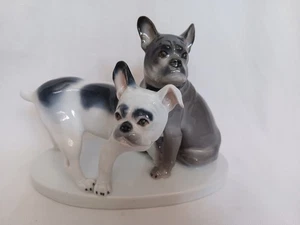 Anton Büschelberger Karl Ens antike Figur Hund französische Bulldogge - Bild 1 von 20