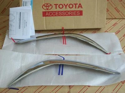 CHROME HEAD LAMP LIGHT COVER FOR TOYOTA HILUX VIGO CHAMP 2012-2013 GENUINE PARTS - Image 1 of 4