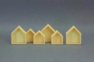 MONICA DOLLHOUSE Little Houses Wall Deco 1:12 Dollhouse Miniature Furniture