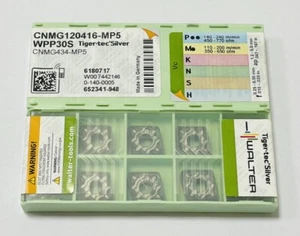 WALTER Turning Inserts CNMG120416-MP5 WPP30S Original  NEW 10 pcs. - Picture 1 of 2