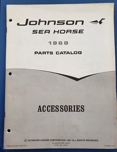 1968 Johnson Sea Horse Parts Catalog - Accessories - Preliminary Edition E - Bild 1 von 8