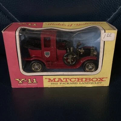 Vintage 1960's Lesney Matchbox 1912 Packard Landaulet Y-11 Car in Original Box   - Image 1 of 4