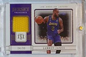 2023 National Treasures LeBron James #PATCH /99 Game Worn Jersey - Rare - Picture 1 of 4
