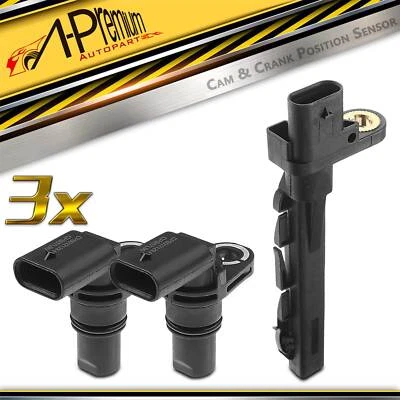 Nuevo 2x Árbol de levas y 1x Sensor de posición del cigüeñal para Audi A5 A5 Quattro 2010 2,0 L Foto 1 de 4