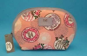 Nuevo sin etiquetas Bolso de maquillaje cosmético para mujer Jessica McClintock de 1 pieza rosa/lavanda. - Imagen 1 de 6