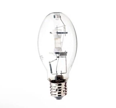 SATCO LAMP S5832 100W CLEAR UNIVERSAL MOUNT MOGUL BASE ED28 METAL HALIDE - Image 1 of 2