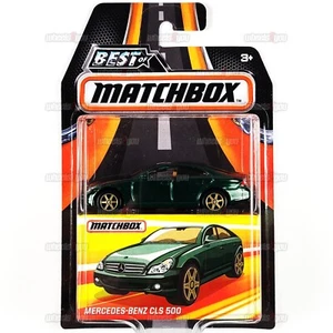 Matchbox Mercedes-Benz CLS 500 grün - Best of 1:64 MBX Mattel GUMMIREIFEN DKC80 - Bild 1 von 2