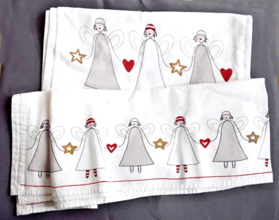 Friendship Angels 7-PC Textile Napkins & Table Runner Set, White 100% Cotton - Image 1 of 4