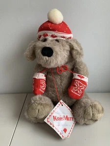 Vintage KrisMutt Christmas Dog Target Plush Toy Hat And Mittens 16” Large - Picture 1 of 8